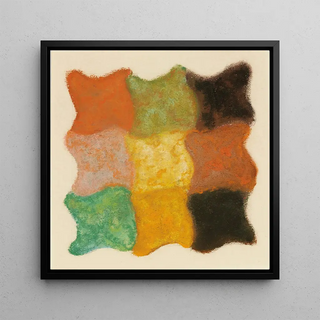 Abstraction en orange, jaune et vert - Augusto Giacometti