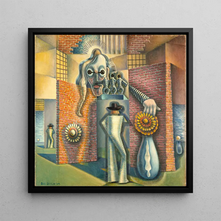 Abstraction surréaliste sans titre - Benjamin F Berlin