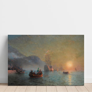 Adieu avant d'entreprendre son voyage de Port Palos en Espagne - Ivan Konstantinovich Aivazovsky | Reproduction Tableau Décoration murale affiche copie