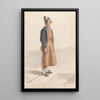 Adolph Tidemand - Draktstudie Leksand.webp