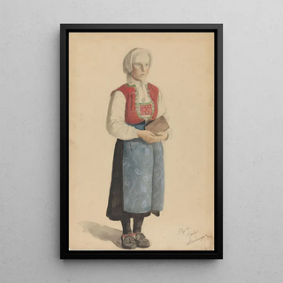 Adolph Tidemand - Kvinne i bunad Viky.webp