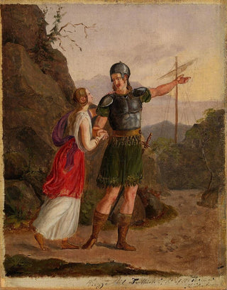 Adolph Tidemand - Sketch for The Departure of Fridtjof.webp