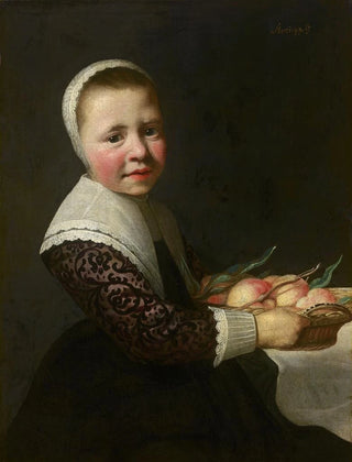 Aelbert Cuyp - Portrait of a Girl with Peaches.webp