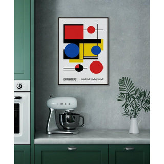 Affiche Bauhaus - Formes Géométriques Colorées