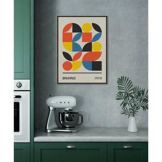 Affiche Bauhaus - Motif Géométrique Multicolore