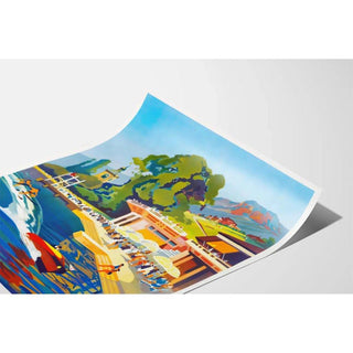 Affiche Evian les Bains Vintage