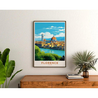 Affiche Florence Italie Vintage