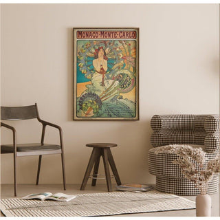 Affiche Monte-Carlo Vintage par Alphonse Mucha