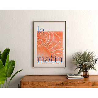 Affiche décoration cuisine - Croissant du Matin