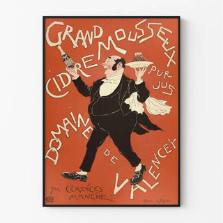 Affiche publicitaire vintage – Cidre mousseux Valencey