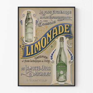 Affiche publicitaire vintage – Limonade Lamotte-Dior & Michelet