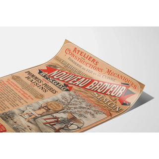 Affiche publicité vintage broyeur Simon vintage