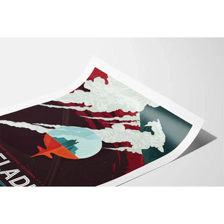 Affiche vintage NASA - Enceladus 2017