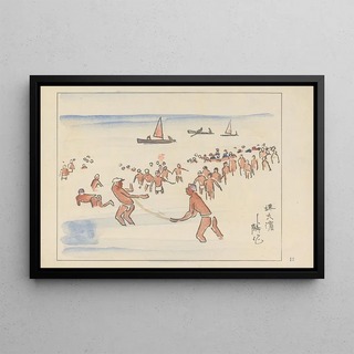 Akamatsu Rinsaku - Sakai Ohama swiming beach.webp