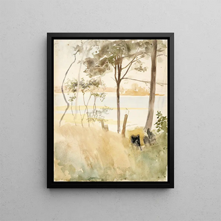 Albert Edelfelt - Seashore at Haikko in Autumn.webp