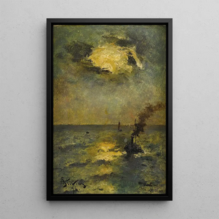 Alfred George Stevens - Ships Sun Breaking Through Clouds.webp