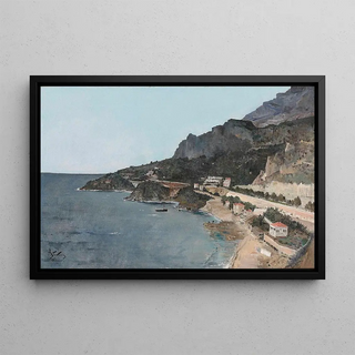 Alfred Stevens - Cap Dail Vue prise de Palais du Prince de Monaco.webp