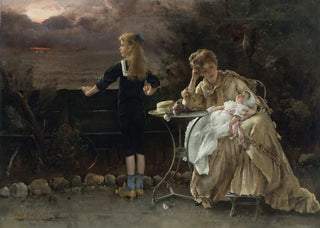 Alfred Stevens - Mre Et Ses Enfants.webp