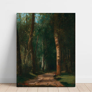 Allée Dans Une Forêt - Camille Pissarro | Reproduction Tableau Décoration murale affiche copie