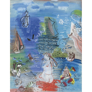 Amphitrite - Raoul Dufy | Reproduction Tableau Décoration murale affiche copie