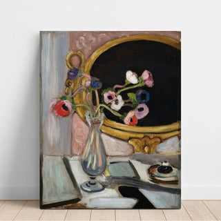 Anémones au Miroir Noir - Henri Matisse | Reproduction Tableau Décoration murale affiche copie