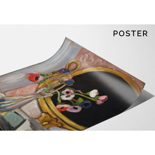 Anémones au Miroir Noir - Henri Matisse | Reproduction Tableau Décoration murale affiche copie