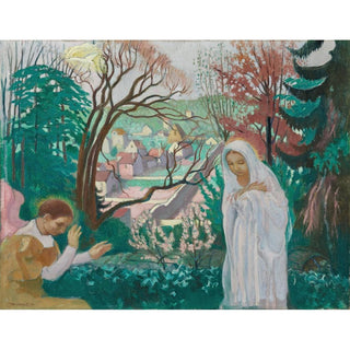 Annonciation au Jardin Printanier - Maurice Denis | Reproduction Tableau Décoration murale affiche copie