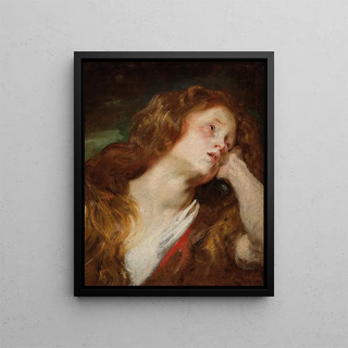 Anthony van Dyck - A young woman resting her head probably the Penitent Magdalene.webp