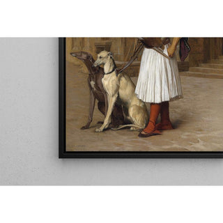 Arnaut et deux whippets - Jean-Léon Gérôme | Reproduction Tableau Décoration murale affiche copie