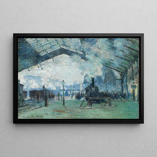 Arrivée du train de Normandie - Claude Monet | Reproduction Tableau Décoration murale affiche copie