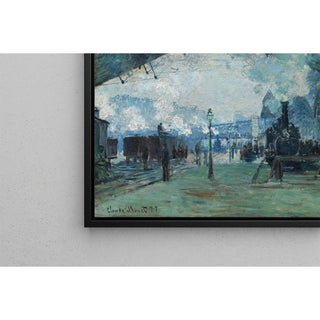 Arrivée du train de Normandie - Claude Monet | Reproduction Tableau Décoration murale affiche copie