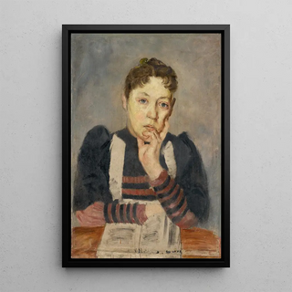 Aurel Ballo - Study of a woman with a supported hand.webp