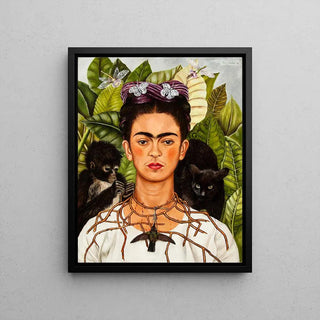 Autoportrait avec un collier d'épines - Frida Kahlo | Reproduction Tableau Décoration murale affiche copie