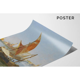 Bateaux de pêche dans la lagune, Venise - Antonietta Brandeis | Reproduction Tableau Décoration murale affiche copie