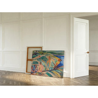 Bathing Men on Rocks - Edvard Munch | Reproduction Tableau Décoration murale affiche copie