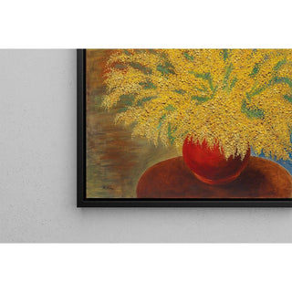 Bouquet de Mimosas au Pot Rouge - Moïse Kisling | Reproduction Tableau Décoration murale affiche copie