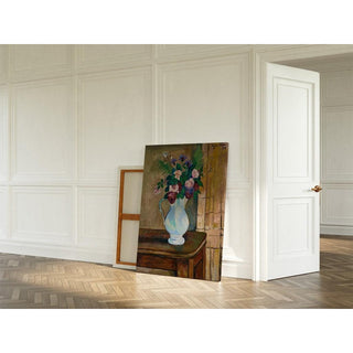 Bouquet de Roses, Bleuets et Fougères - Suzanne Valadon | Reproduction Tableau Décoration murale affiche copie