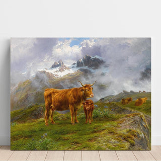Bovins des Highlands - Rosa Bonheur | Reproduction Tableau Décoration murale affiche copie
