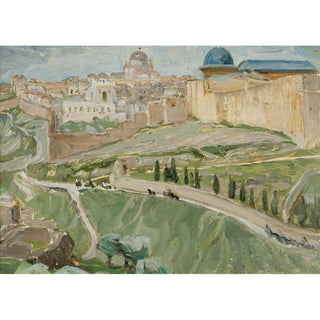 By Jerusalem - Anna Boberg | Reproduction Tableau Décoration murale affiche copie