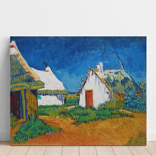 Cabanes blanches aux Saintes-Maries - Vincent van Gogh | Reproduction Tableau Décoration murale affiche copie