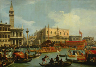 Canaletto - The Bucintore Returning to the Molo on Ascension Day.webp