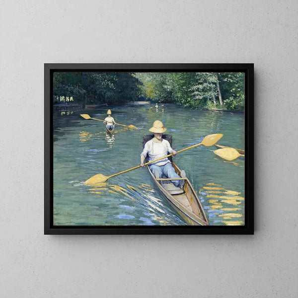 Reprodukcja obrazu Canoë na rzece Yerres - Gustave Caillebotte