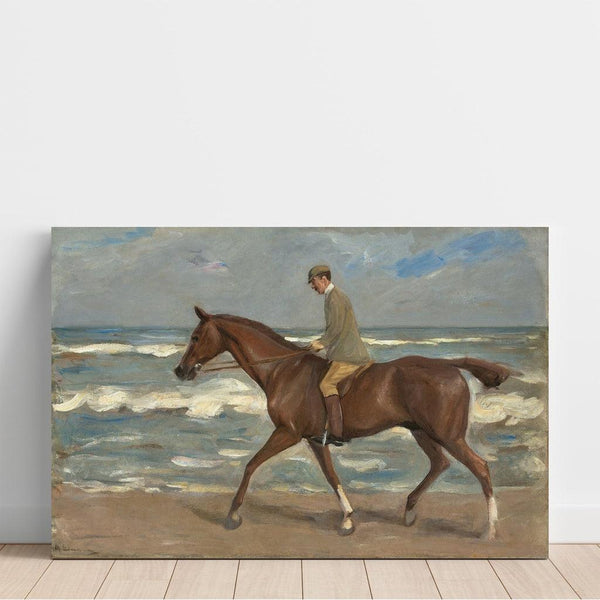 Reprodukcja obrazu Kawaler na plaży po lewej - Max Liebermann