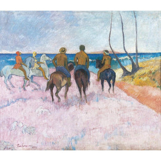 Cavaliers sur la plage I - Paul Gauguin | Reproduction Tableau Décoration murale affiche copie