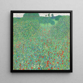 Champ de coquelicots - Gustav Klimt | Reproduction Tableau Décoration murale affiche copie