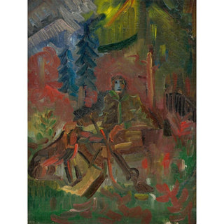 Chasseur au repos - Arnold Peter Weisz-Kubínčan | Reproduction Tableau Décoration murale affiche copie