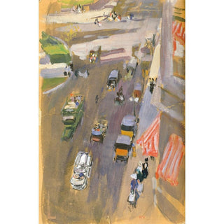 Cinquième Avenue, New York - Joaquín Sorolla | Reproduction Tableau Décoration murale affiche copie