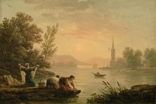 ClaudeJoseph Vernet - Washerwomen near by a lake.webp