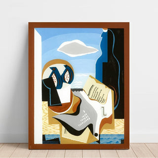 Composition à l'oiseau - Louis Marcoussis | Reproduction Tableau Décoration murale affiche copie