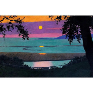 Coucher de soleil à Grasse de Félix Vallotton | Reproduction Tableau Décoration murale affiche copie